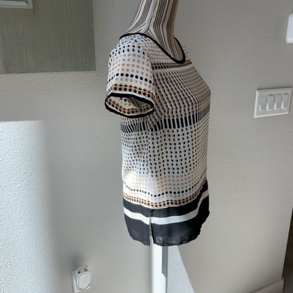 Kenar Patterned Short Sleeve Blouse - image 3